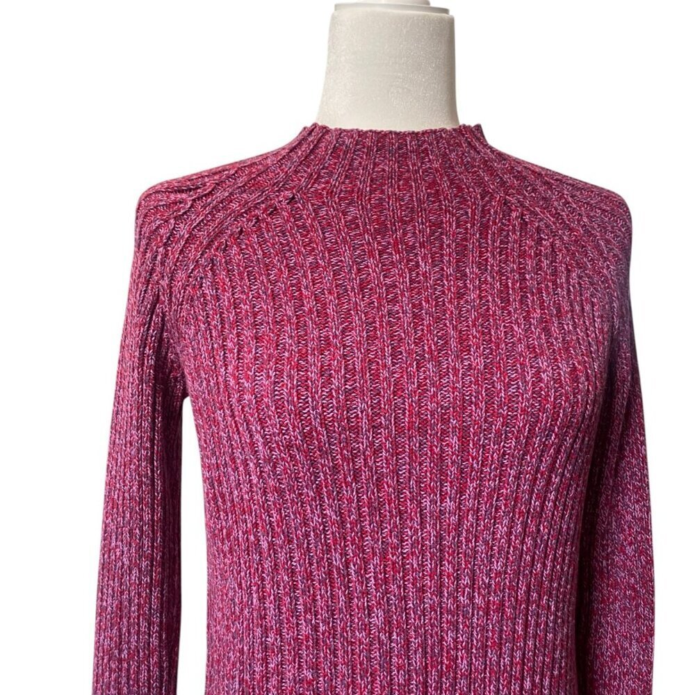 So...GSJC Y2K Ribbed Mock Neck Sweater - Pink Red - Size M - Picture 3 of 7